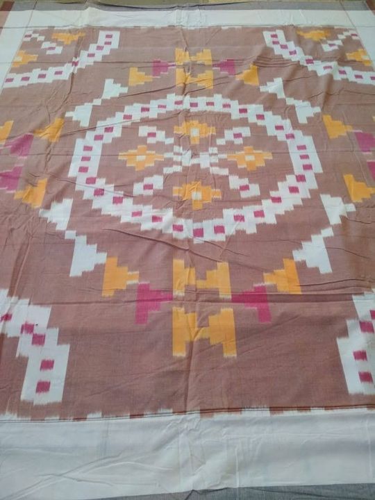Pure handloom cotton double cot bedsheets with pillow covers uploaded by Laprahandlooms on 9/19/2021