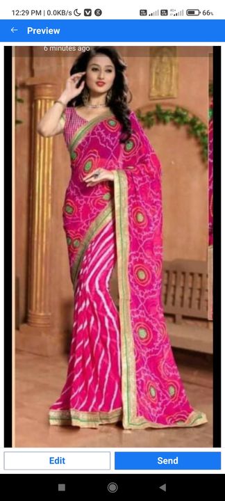 Post image I want 4 Metres of saree.
Below is the sample image of what I want.