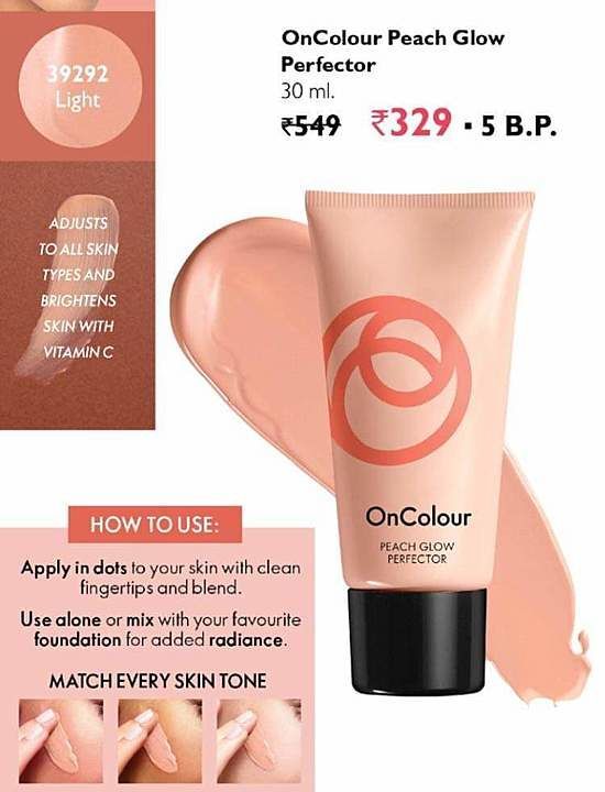 Oncolour peach glow perfecter uploaded by business on 9/10/2020