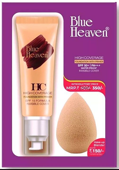 Blue heaven high coverage foundation primer uploaded by business on 9/10/2020