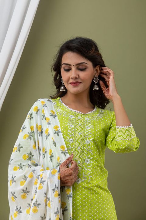 Kurti +pant+duptta  uploaded by business on 9/19/2021