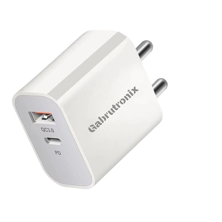Gabrutronix 20W PD Charger | QC PD Dual Port Adapter for Android & iOS uploaded by RUDRAKSH ENTERPRISES IMPORT AND EXPORT CO.,LTD on 9/20/2021