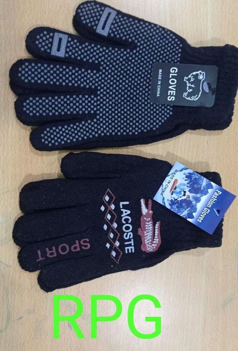 Rubber print gloves uploaded by K D HOSIERY on 9/20/2021