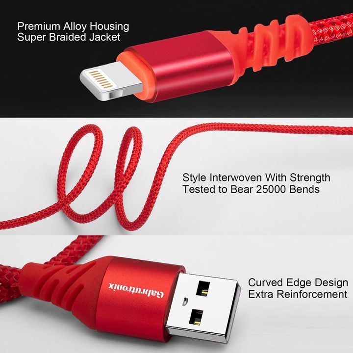 Gabrutronix Lightning Cable. USB A to Lightning Cord for iOS. 2.4A Charging Cord for Apple uploaded by RUDRAKSH ENTERPRISES IMPORT AND EXPORT CO.,LTD on 9/20/2021