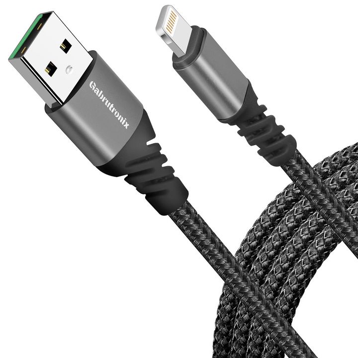 Gabrutronix Lightning Cable. USB A to Lightning Cord for iOS. 2.4A Charging Cord for Apple uploaded by RUDRAKSH ENTERPRISES IMPORT AND EXPORT CO.,LTD on 9/20/2021