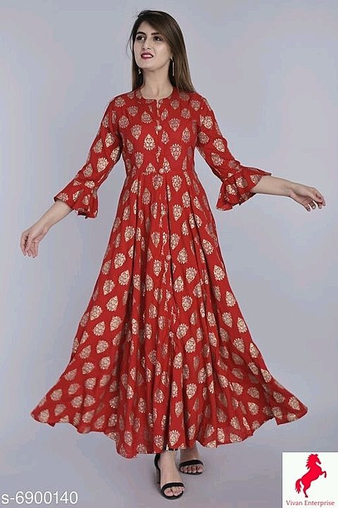 Rayon gown uploaded by Vivan on 9/11/2020