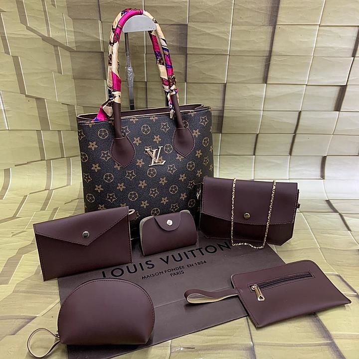 Louis Vuitton Scarf🧣 
handbag😍
6 piece combooo💝
Best quality ever❤️
Sling pouch  uploaded by Yappi Hub shopping on 9/11/2020