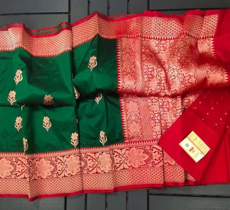 Katan silk sarees uploaded by M.L silk group on 9/20/2021