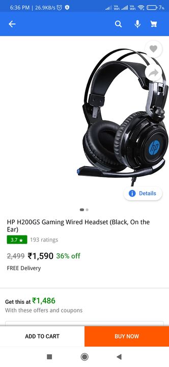 Hp gaming headphones H200Gs 🎧 uploaded by Radhika Enterprises on 9/20/2021
