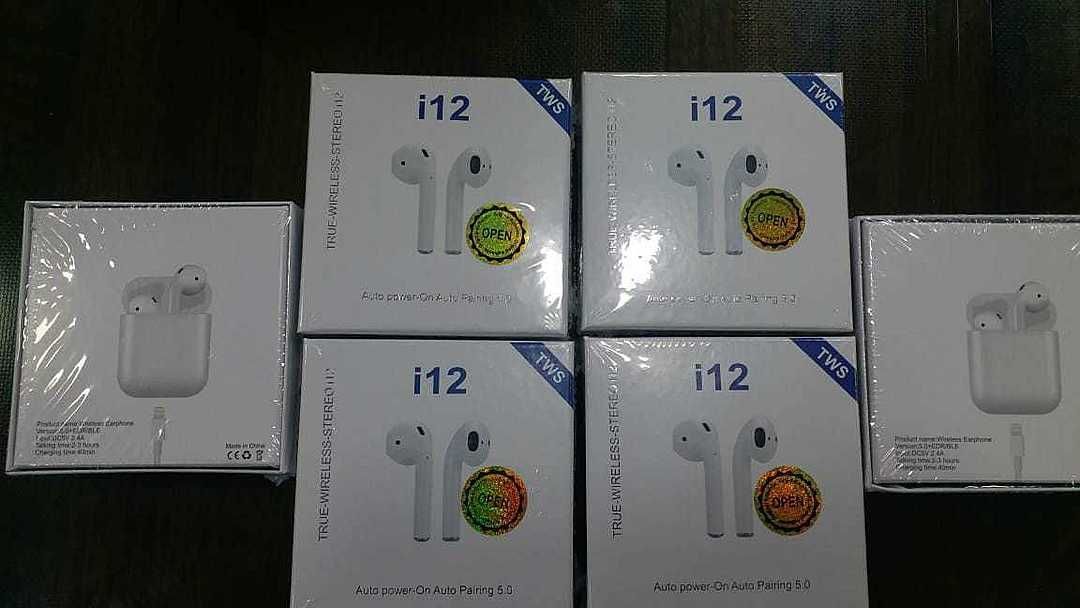 i 12 TWS BLUETOOTH AIRPODS uploaded by Retailsurya on 9/11/2020