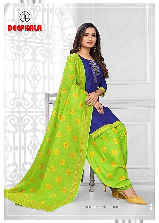 For more details and price please contact on  uploaded by Cotton dress material on 9/11/2020