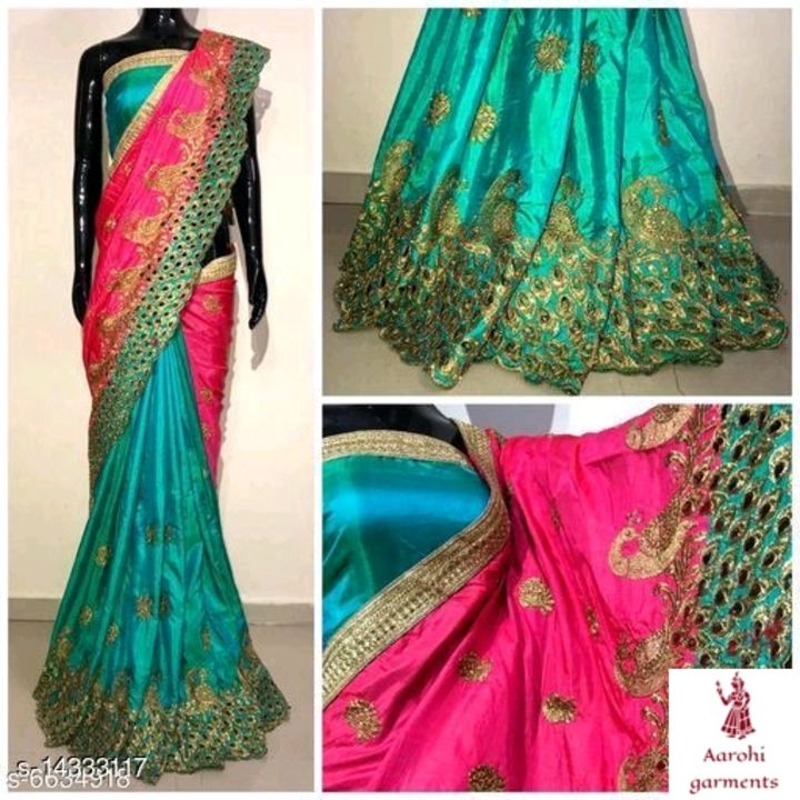 Heavy work saree uploaded by business on 9/21/2021