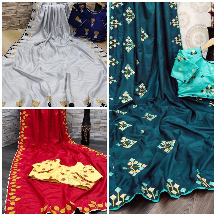 Post image 🌷*NEW COMBO OFFER*🌷🥻*Sale Sale Sale*🥻🧨Dhamaka Offer🧨
*Fabric:-Dola Silk With Sitch Blouse*
*Price:-2550**FREE shipping 😍😍**Limited Stock **Ready to ship*😍😍😍😍😍😍