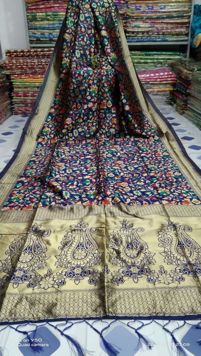 Pure Pashmina Silk Saree With BP uploaded by Nabadwipwala on 9/21/2021