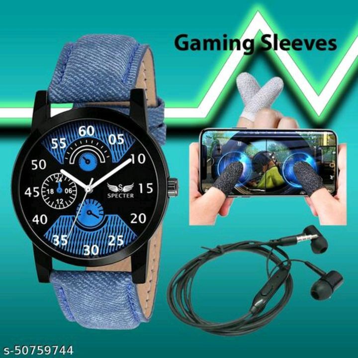 Gaming combo wrist watch earphone gaming sleeve  uploaded by business on 9/21/2021