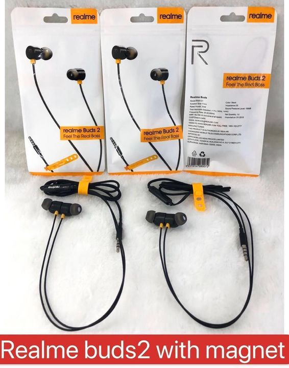 Realme Buds 2 Cotton Wire With Magnet Earphone uploaded by Heartium®️ Company on 9/21/2021