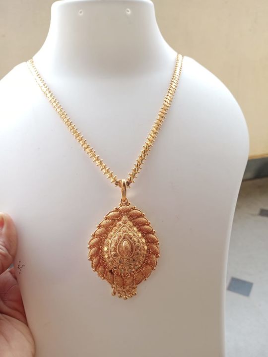 *🌻ONE GRAM GOLD CHAIN WITH PENDENT🌻*
 uploaded by business on 9/21/2021