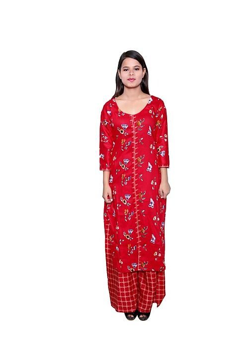 Kurti with plazzo set uploaded by business on 6/2/2020