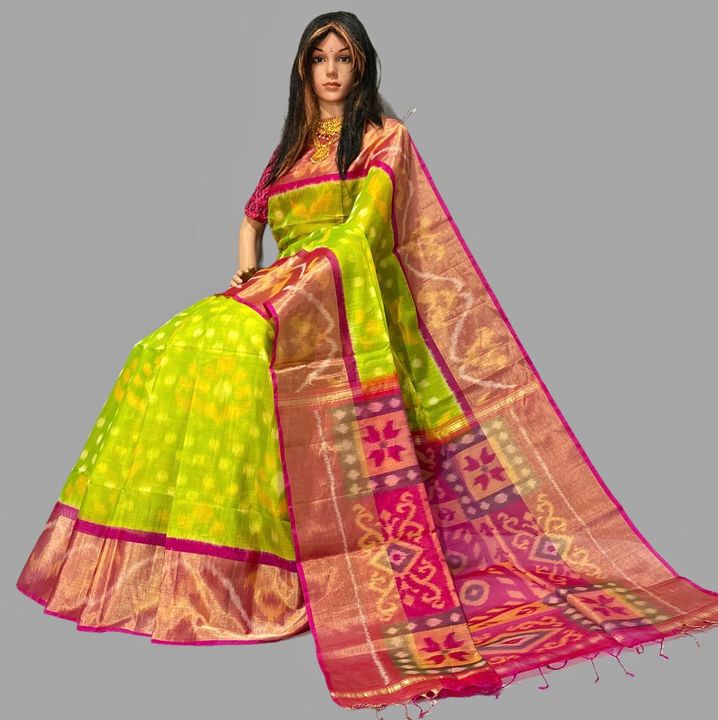 Ikkat sico saree uploaded by business on 9/22/2021