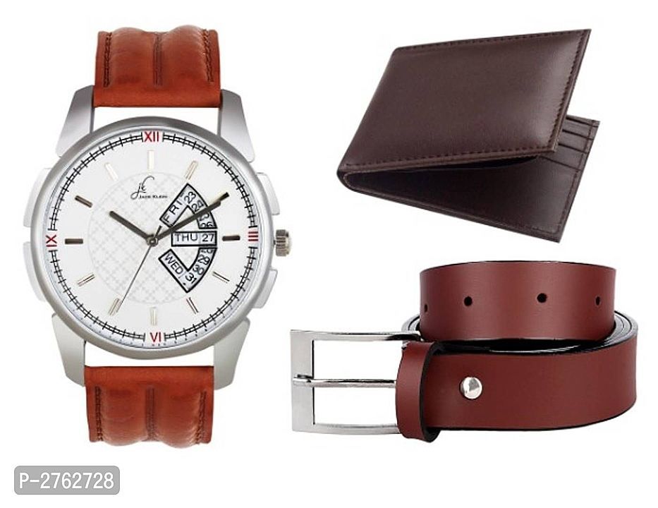 Watch and wallet and belt combo pack uploaded by business on 6/2/2020