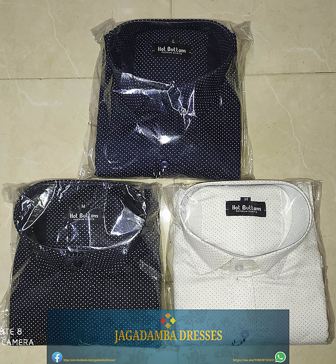 JAGADAMBA Premium Polka dott Man's Shirts uploaded by business on 9/11/2020