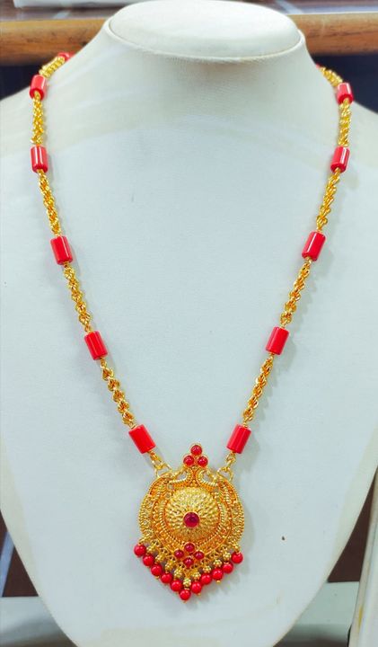 *🌻ONE GRAM GOLD CORAL CHAIN WITH PENDENT🌻* uploaded by business on 9/22/2021