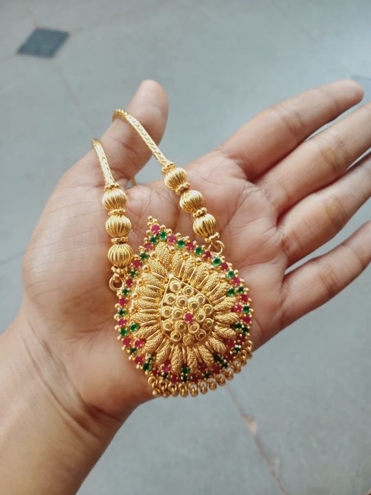 *🌻ONE GRAM GOLD JOMALE NECKLACE🌻*
 uploaded by Biotique_jewellery_hub on 9/22/2021
