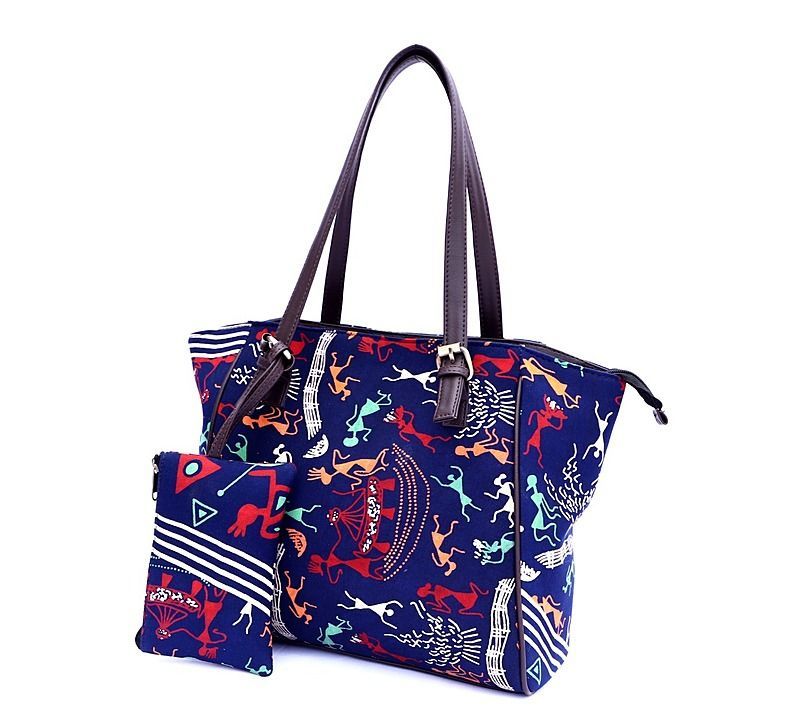 Printed bag nd pouch pursh combo uploaded by business on 9/11/2020