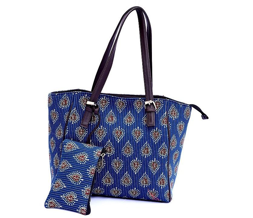 Printed bag nd pouch pursh combo uploaded by Manvi textile on 9/11/2020