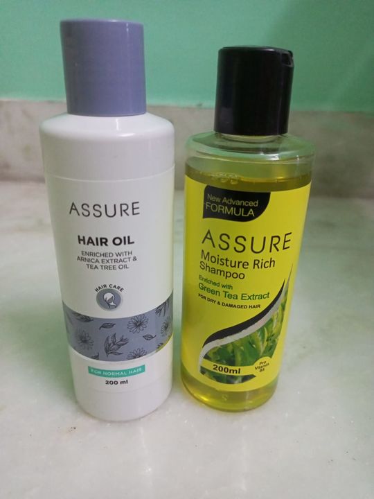 Assure hair oil and shampoo uploaded by business on 9/22/2021