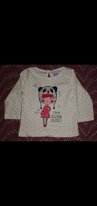 Post image Stock clearance sale.. Offer lasts till stock ends. 

One of the best selling fashion is back in stock.. 

Girls round neck printed t-shirts.. 

Size 0-2yrs

10 designs in different colours.. 

Ready stock..