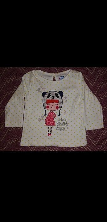Girls round neck printed tshirt uploaded by Diyaan Enterprise on 6/2/2020