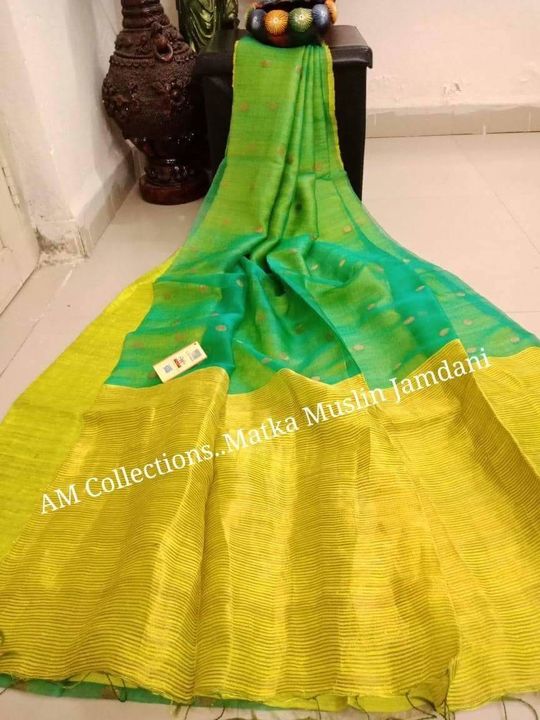 Matka Moslin saree collection uploaded by business on 9/23/2021