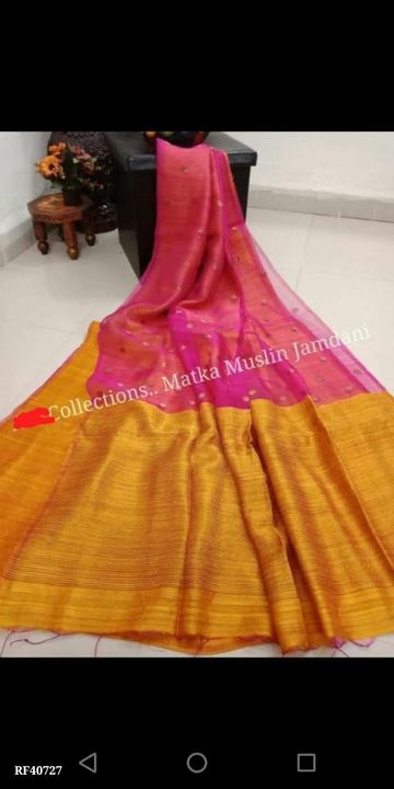 Matka Moslin saree collection uploaded by Honey shop on 9/23/2021