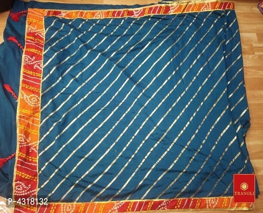 Tranoli Vichitra Silk Lace Work Sarees with Blouse Piece uploaded by Pehnawa on 9/11/2020
