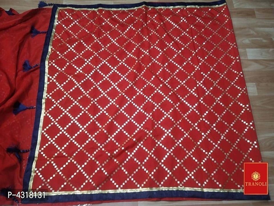 Tranoli Vichitra Silk Lace Work Sarees with Blouse Piece uploaded by Pehnawa on 9/11/2020