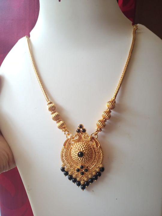 🌻 *ONE GRAM GOLD  REPOLISHABLE JOMALE NECKLACE*🌻
 uploaded by business on 9/23/2021
