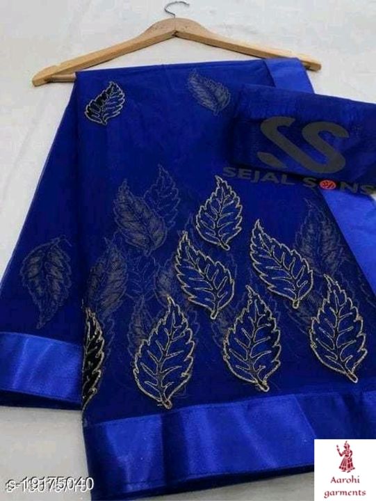 Embroidery saree uploaded by business on 9/23/2021