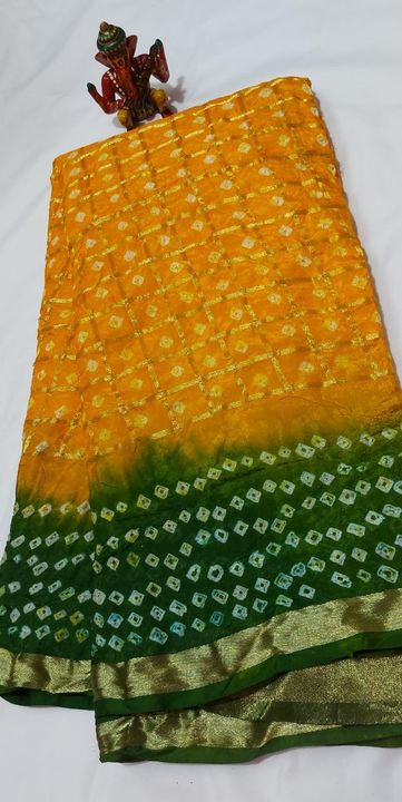 traditional bandhni saree  uploaded by DEE Collections on 9/23/2021