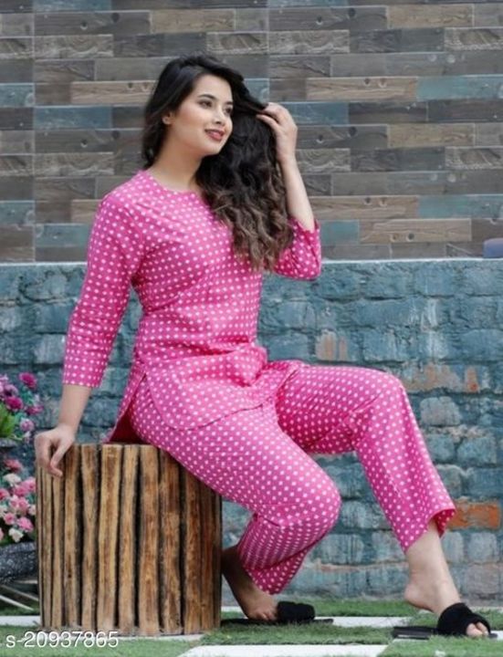 Trendy kurta style night suits uploaded by business on 9/23/2021