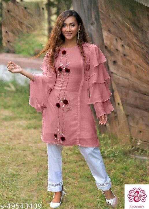 Post image Kurti With pant set...Codavailable..Formord details ping me...