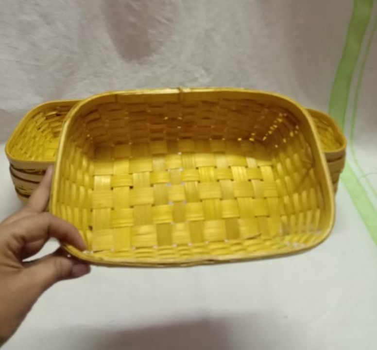 Bamboo natural colour basket uploaded by business on 9/24/2021
