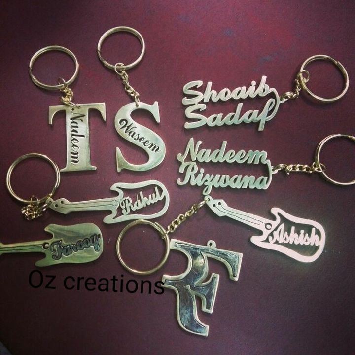 Post image Customize locket name, 
Key chain name 
Mangalsutra name
Customize ring name 
Bracelet name 
All India delivery available