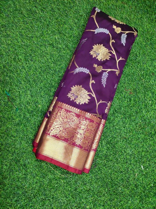 Banarasi katan silk sarees uploaded by business on 9/24/2021