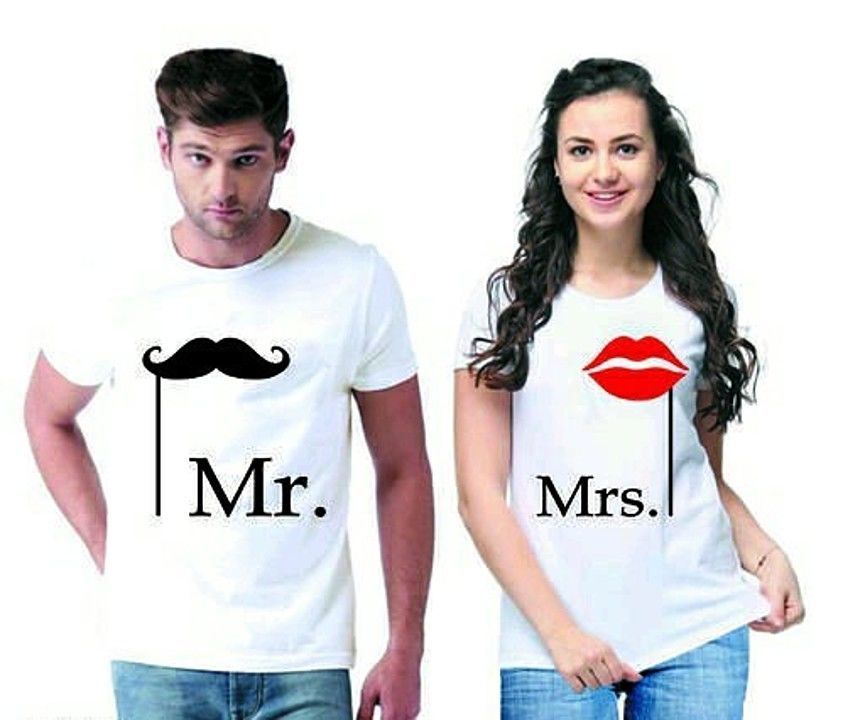 Stylish Printed Couple T-shirts uploaded by business on 9/12/2020