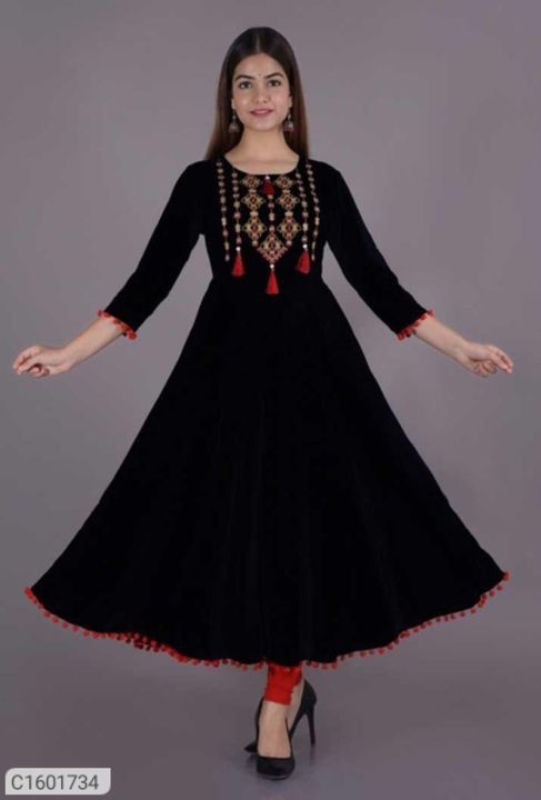 Pretty  Rayon  Embroidered  Kurti  uploaded by business on 9/25/2021