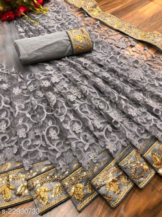 Abhisarika Petite Sarees
Saree Fabric: Net
Blouse: Running Blouse
Blouse Fabric: Dupion Silk
Multipa uploaded by business on 9/25/2021