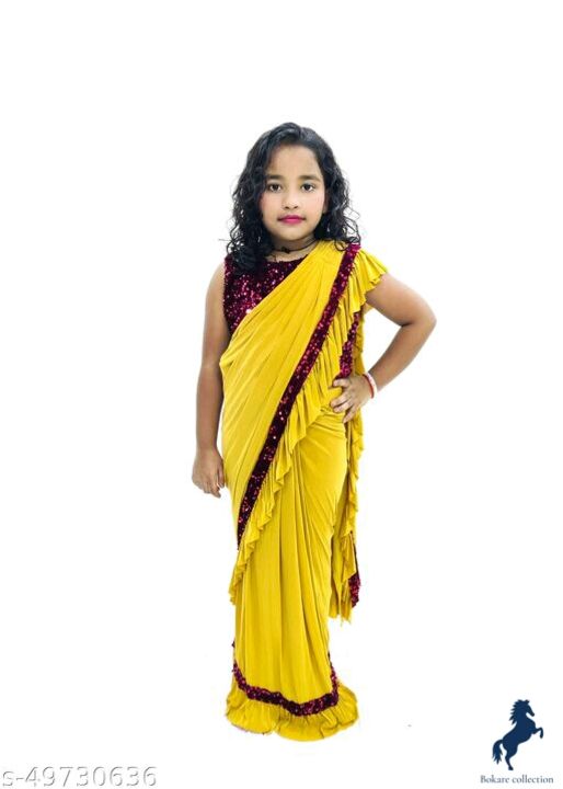 Girl's Saree  uploaded by Vb collection on 9/25/2021