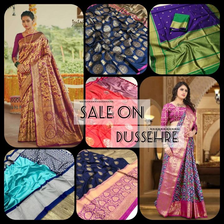 Post image Hey guys, Sale on 🥰 Navaratri ☺️..... DUSSEHRE.... Festivals seasonal 😍😍... Check out my new products ❤️, if you like it please whatsapps me 6355948960 all traditional saree 😇 are available 🥰🥰