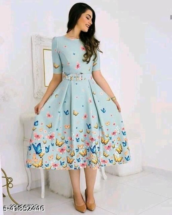 Post image Classic latest women dress New in market Message on 8109438441